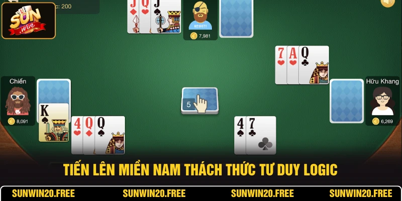 Tiến lên miền Nam thách thức tư duy logic, chinh phục mọi cược thủ