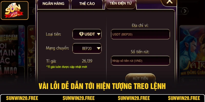 Vài lỗi dễ dẫn tới hiện tượng treo lệnh