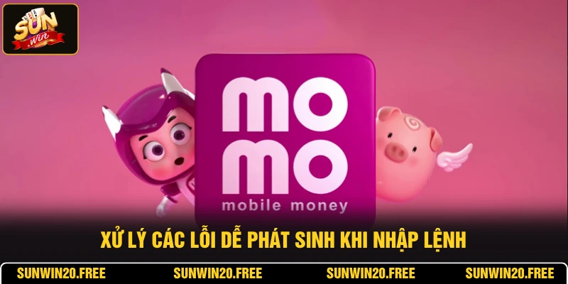 Xử lý các lỗi dễ phát sinh khi nhập lệnh